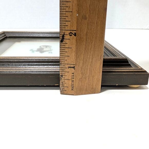 Vtg 1986 Framed Cross Stitched Brown Owl on Branch Wall Art Nursery 8x8 - Picture 14 of 16